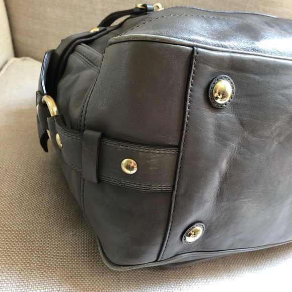 Coach Satchel Hampton Lindsay Rare Grey Pockets - Picture 7 of 11